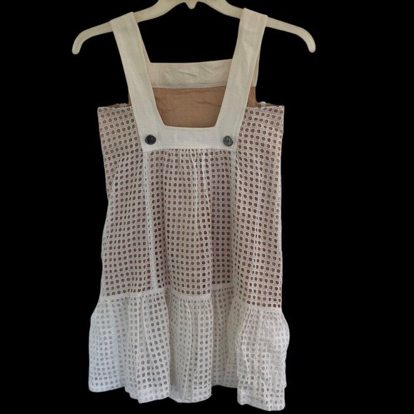 Spportmax Mesh Eyelet Drop Waist Dress Size 2 - Picture 6 of 10